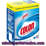 Colon Detergente Máquina Polvo Activo Para Ropa Blanca Y De Color Maleta 80 Cacitos