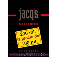 Colonia Para Hombre Jacq's, Frasco 200 Ml
