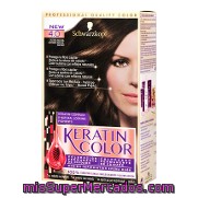 Coloración Permanente Nº 4.0 Castaño Natural Keratin Color 1 Ud.