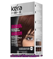 Coloración Permanente Nº 5.5 Castaño Caoba Oscuro - Kera Science Les Cosmetiques 1 Ud.