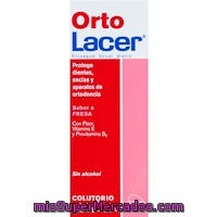 Colutorio De Fresa Ortolacer, Botella 500 Ml