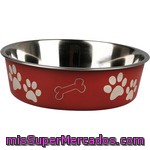 Comedero Para Perro Color Rojo Medida 14 Cm 1 Unidad