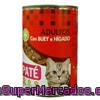 Comida Gato Adultos Bocaditos Salsa Buey Higado, Lucy, Lata 400 G