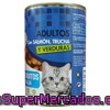 Comida Gato Adultos Bocaditos Salsa Salmon Trucha Y Verduras, Lucy, Lata 415 G