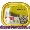 Comida Gato Adultos Pate Pollo Pavo, Compy, Tarrina 100 G