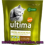 Comida Gato Croqueta Control Bolas Pelo Pavo Arroz Ultima, Affinity, Paquete 800 G