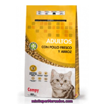 Comida Gato Croqueta Pollo Arroz, Compy, Paquete 800 G