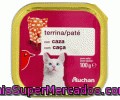 Comida Húmeda Para Gato. Delicias Caza Auchan Tarrina 100 Gramos