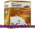 Comida Húmeda Para Gato. Mousse De Salmón Gourmet Gold De Friskies 8 Tarrinas De 85 Gramos