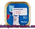 Comida Húmeda Para Gato. Paté Salmón Y Gambas Auchan Tarrina 100 Gramos