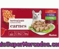 Comida Húmeda Para Gato. Surtido Carne Auchan Pack 4 Tarrinas De 100 Gramos