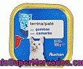 Comida Húmeda Para Gatos. Pate Gambas Auchan Tarrina De 100 Gramos