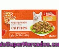 Comida Húmeda Para Gatos. Surtido Guisado Carne Auchan 4 Unidades De 100 Gramos