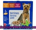 Comida Húmeda Para Perros. Surtido De Patés Auchan 3 Tarrinas De 300 Gramos