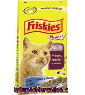 Comida Para Gatos Adulto Con Buey Y Hígado Friskies 4 Kg.