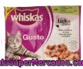 Comida Para Gatos De Pollo Y Buey Whiskas 340 Gramos