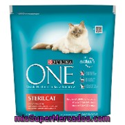 Comida Para Gatos Esterilizados De Salmón Y Trigo 800 Gr