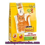 Comida Para Gatos Esterilizados Friskies 3 Kg.