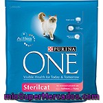 Comida Para Gatos Esterilizados Purina Con Salmon One 1,5 Kg.