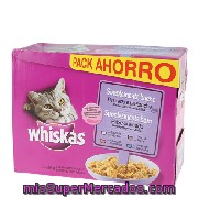 Comida Para Gatos Simplemente Bueno Sabor Pescado Whiskas Pack 12 X 85 Gr.