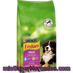 Comida Para Perros Maxi Con Carnes Friskies 15 Kg.