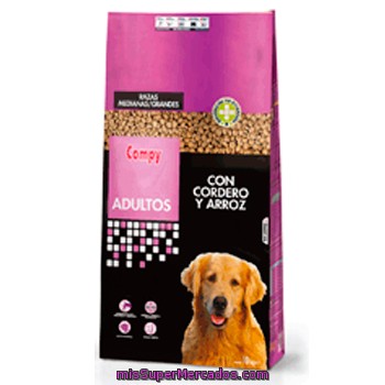 Comida Perro Adulto Croqueta Cordero Arroz, Compy, Paquete 10 K