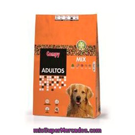 Comida perro adulto croqueta menu completo mix, compy, paquete 4 kg, precio actualizado en todos supers