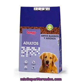 Comida Perro Encias Sensibles Aritos Blandos, Compy, Paquete  4 Kg