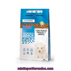 Comida Perro Razas Pequeñas Cachorros Y Juniors Croqueta Arroz Pollo, Compy, Paquete 800 G