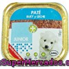 Comida Perro Razas Pequeñas Junior Pate Buey Leche, Bobby, Tarrina 150 G