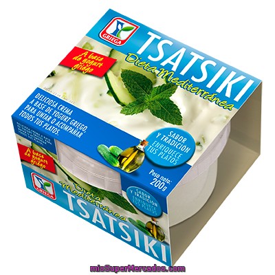 Comida Preparada Tsatsiki (yogur Griego ,pepino Rallado, Aceite Oliva, Ajo Y Sal), Simply Greek, Tarrina 200 G