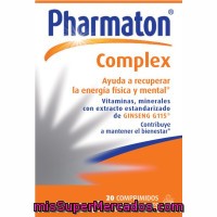 Complex Comprimidos Pharmaton, Caja 20 Unid.