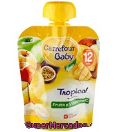 Compota Tropical Carrefour Baby 90 G.