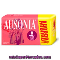 Compresa Absorcion Super Ultra Plegada Alas, Ausonia, Paquete 20 U