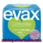 Compresa Cottonlike Normal Sin Alas Evax 20 Ud.