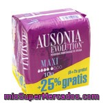 Compresa De Incont. Maxi Ausonia Evolution, Paquete 10 Unid.