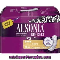 Compresa Extra Ausonia Discreet, Paquete 10 Unid.