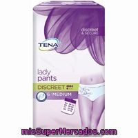 Compresa Incontinencia Talla Mediana Discreet, Tena, Paquete 6 U