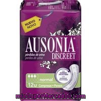 Compresa Normal Ausonia Discreet, Paquete 12 Unid.