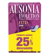 Compresa Para Pequeñas Perdidas De Orina Extra Ausonia - Evolution 20 Ud.