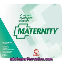 Compresa Postparto De Algodón Maternity, Paquete 20 Unid.