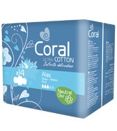 Compresas Con Alas Coral 14 Ud.