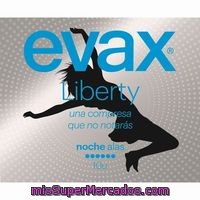 Compresas De Noche Con Alas Evax Liberty, Paquete 10 Unid.