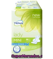 Compresas Incontinencia Mini Con Alas Tena - Lady 1 Ud.