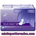 Compresas Maxi Especial Noche Tena Lady 12 Unidades
