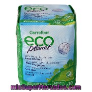 Compresas Ultrafinas Super Con Alas Carrefour Eco Planet 10 Ud.