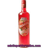 Concentrado De Granadina Sin Alcohol Rives, Botella 1 Litro