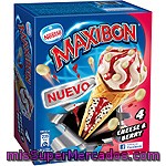 Cono Helado Cheese&berry Maxibon De Nestlé 4 Unidades De 120 Mililitros