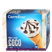 Cono Helado De Coco Carrefour 6x68,5 G.