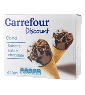 Conos De Chocolate Y Nata Carrefour 4 Ud.
